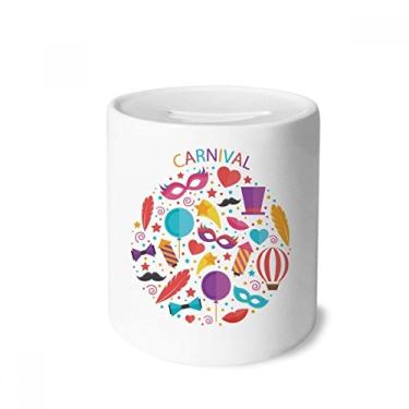 Imagem de DIYthinker Balão de laço para máscara, caixa de dinheiro de carnaval, caixa de cerâmica para presente de cofrinho