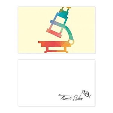 Imagem de Estampa de microscópio de desenho animado, estampa de química, cartão de agradecimento, papel de aniversário, agradecimento de casamento