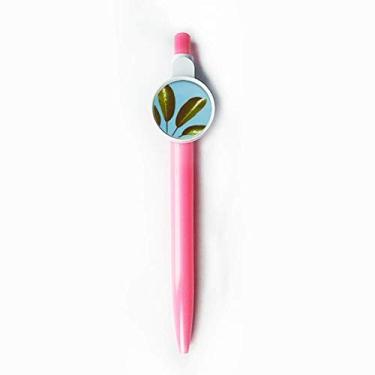 Imagem de Imagem de planta azul céu folha azul com ponta rollerball natureza caneta retrátil para escrever artigos de papelaria