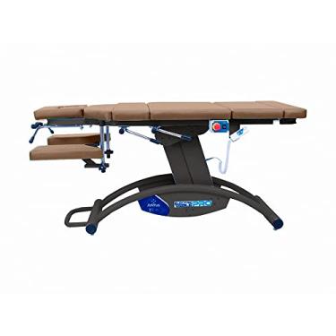 Imagem de Maca Elétrica Base Preta com 04 Drops para Osteopatia e Quiropraxia - Arktus - Marrom Cappuccino