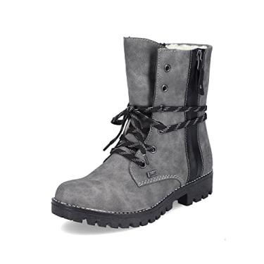 Imagem de Rieker Bota feminina de inverno 785K0-45 Payton cano médio, Cinza, 7