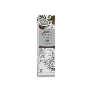 Imagem de Incenso Natural Coco com Sândalo 100% Natural (9 Varetas)