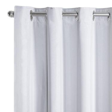 Imagem de Cortina Tecido Blecaute com Voil Liso 4,00 m x 2,70 m Branco