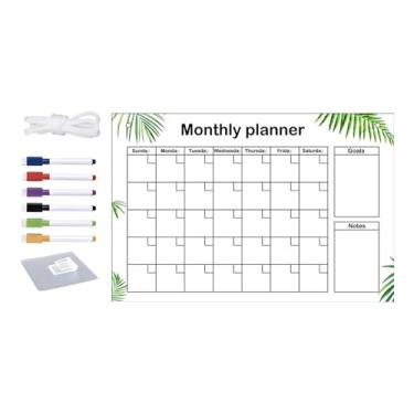 Imagem de Quadro de planejamento mensal | Placa apagável acrílica ecológica multiuso | Quadros apagáveis seco para lembrete, plano, tarefas, humor, pensamentos, sugestões Ngumms