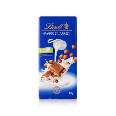 Imagem de Chocolate Lindt Swiss Classic Swiss Milk Chocolate Com Pedaços De Avel