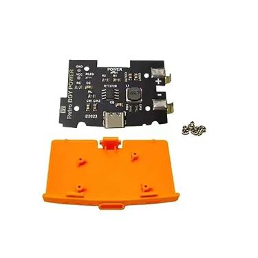 Imagem de ZEZEFUFU Capa traseira para placa de alimentação USB tipo C para console de jogos para GBA Game Boy Advance