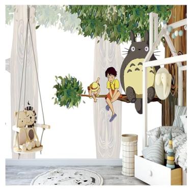Imagem de TUYIFA Papel de parede 3D papel de parede de animação infantil papel de parede de meninas quarto de desenho animado papel de parede meninos mural de quarto infantil (158''x110'' (400x280cm), pano de