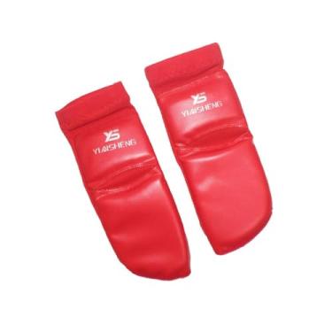 Imagem de Protetor de pé acolchoado no peito do pé Couro PU Forro EVA Suporte de tornozelo Caneleira para crianças adultos homens mulheres Taekwondo Kick Boxing, s