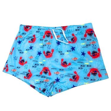 Imagem de Sunga Infantil Juvenil Siri Pequeno Forrado Proteção UV