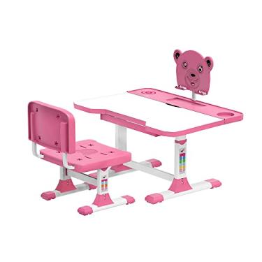 Imagem de Kit Mesa com Cadeira para Estudo e Desenho com Ajuste de Altura - 3 a 14 anos - Rosa - B190PK ELG