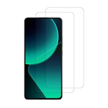 Imagem de UPONEW Pacote com 2 para Xiaomi 13T protetor de tela de vidro temperado de alta transparência 9H Frontier