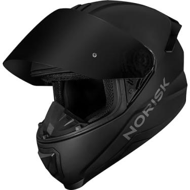 Imagem de Capacete Norisk Razor Solid Matte Black Edition c/ Viseira Fumê 60/L