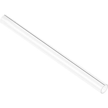 Imagem de Boxonly Tubo redondo rígido transparente para artesanato faça você mesmo, lâmpadas de aquário, aquário, modelos de iluminação arquitetônica, canalização, barra redonda vazada, 21 mm ID 25 mm OD 305