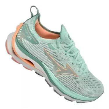 Imagem de Tênis de Corrida Mizuno Wave Mirai 5 39 Feminino - Verde Água-Feminino