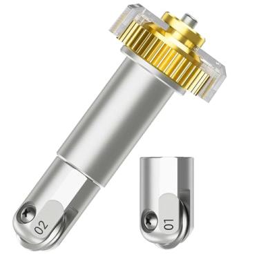 Imagem de Ferramenta de pacote combo de roda de pontuação, roda de pontuação compatível com máquina Maker, ponta de roda de pontuação única + ponta de roda de pontuação dupla e caixa de acionamento, para fazer