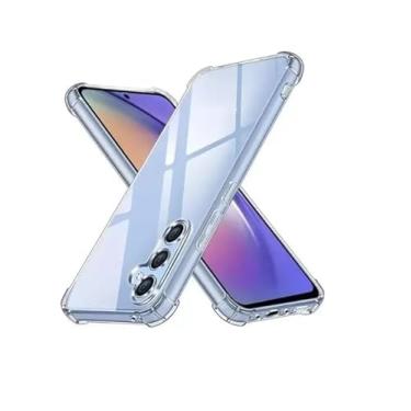 Imagem de Capa para Samsung Galaxy A25 5G anti-impacto TPU transparente borda reforçadas anti-choque
