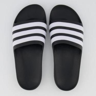 Imagem de Chinelo Adidas Adilette Aqua Feminino Preto e Branco-Feminino