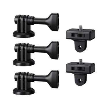 Imagem de JJC Conversor adaptador de montagem de tripé de 1/10.2 cm-20 para GoPro, DJI, Insta360, AKASO Action Camera, Sony, Canon, Nikon, Fujifilm, Fujifilm, DSLR sem espelho, luz LED, tripé, monopé de