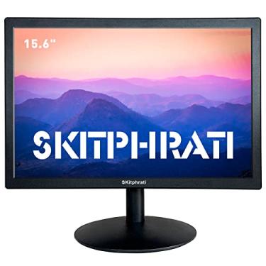 Imagem de SKitphrati Monitor de PC pequeno de 15,6 polegadas FHD VA 1080P Desktop Display com 1920 x 1080