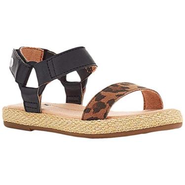 Imagem de UGG Sandália infantil unissex T Rynell Leopard, Bronzeado, 6 Toddler