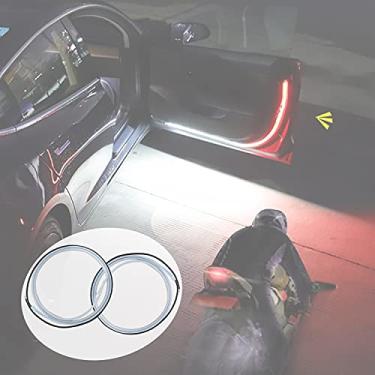 Imagem de PME PIVOFUL MOBILE ENHANCEMENT Luzes de porta de carro fita de LED luz de aviso anti-colisão traseira lâmpada de porta 1,2 m luz decorativa de segurança led luz de advertência de abertura de porta
