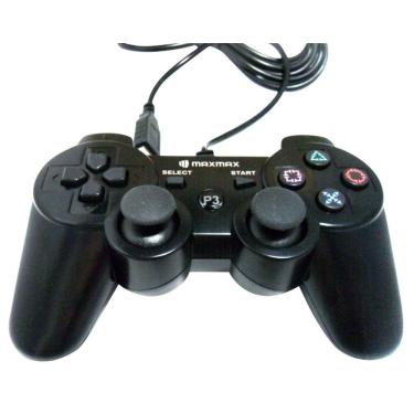 Imagem de Joystick Analógico Playstation 3 e PC com fio Controle PS3 Maxmax