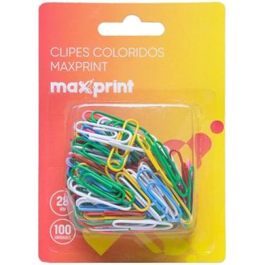 Imagem de Clips Colorido 6Cores Com 100Un Blister - 104908