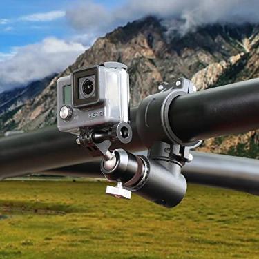 Imagem de BESTAOO Suporte de câmera UTV ATV compatível com GoPro para barra de rolo de 4.4 cm-5.1 cm, suporte de câmera de ação de rotação de alumínio 360° para todos os modelos GoPro, como Hero 9, 8,7,5 4,