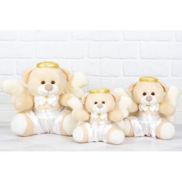 Imagem de TRIO DE PELUCIA URSO TEDDE ANJINHO - 12/15/18 CM (ANJINHO BRANCO)