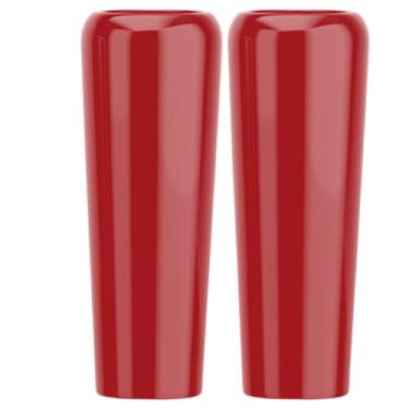 Imagem de Kit 2 Vasos Fibra De Vidro 80cm Florida M Decorativo Vietnamita (Bordo)