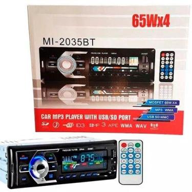 Imagem de Aparelho De Som Carro Automotivo Bluetooth Pendrive Sd Rádio - Lenox
