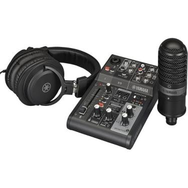 Imagem de Kit Yamaha AG03MKII B Live Streaming Pack Black