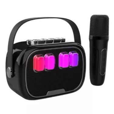 Imagem de Mini Karaokê Kids Speaker Bluetooth Caixa De Som Com Microfone - altom