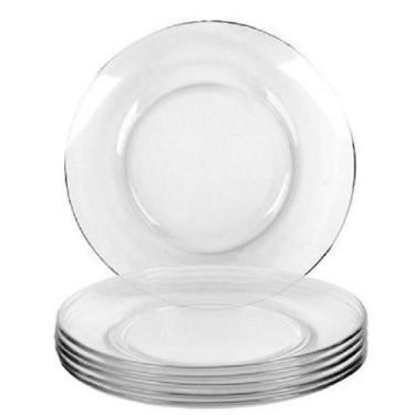 Imagem de Jogo 5 Pratos Rasos Duralex + 15 Talheres Inox Tramontina