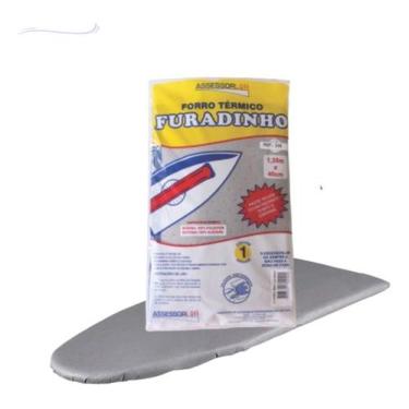 Imagem de Capa Forro Térmico Furadinho Tabua Passar Roupa 1,35m X 40cm Cordão Aj
