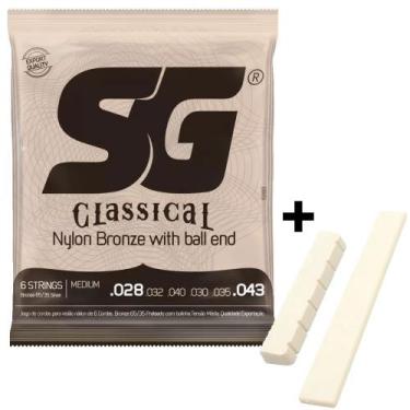 Imagem de Encordoamento Violao Nylon + Pestana Giannini Di Giorgio - SG