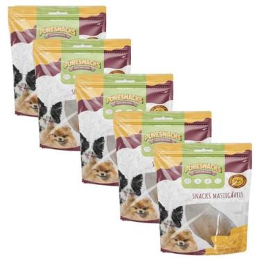 Imagem de Petisco Para Cachorro Orelha Bovina Snacks Natural Kit 5un - PURESNACK