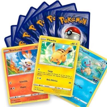 Imagem de Lote 50 Cartas Pokémon Copag com 2 Cartas Foil