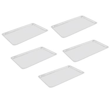 Imagem de Kit 5 Assadeira Retangular Forno GN 50x30x2,0 - Alumínio ABC