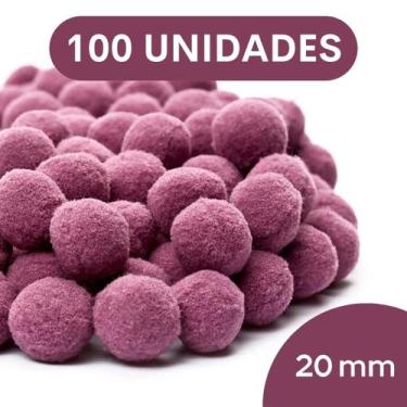 Imagem de Pompom Rose - 20Mm Pacote Com 100 Unidades - Nybc
