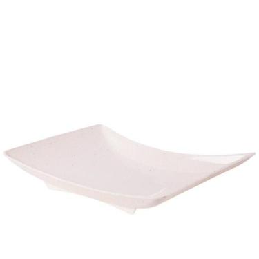 Imagem de Travessa de plástico retangular marmorizado 800ml Plasutil ref. 16339