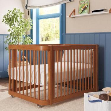 Imagem de Berço Evolutivo 3 em 1 Modelo Americano Linha Evolutivo Madeira Cromo 