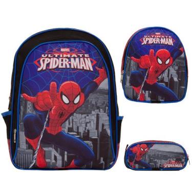 Imagem de Mochila Escolar Menino Spider Man Grande Costas Passeio - TOYS 2U