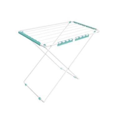 Imagem de Varal De Chão Milano Aço Dobrável 80cm Secalux 101160, UNIC, GELO