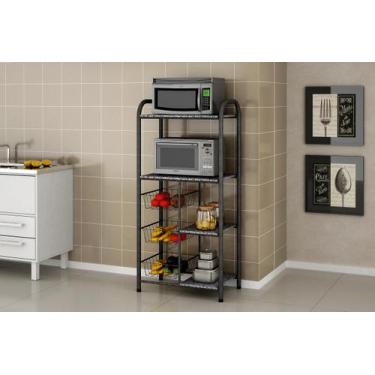 Imagem de Fruteira dupla ardosia - BRYME DECOR, Branco