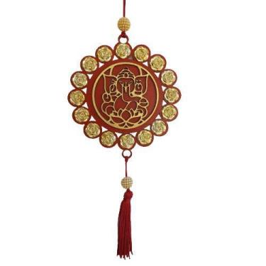 Imagem de Móbile Mandala Ganesha/Fortuna e Sabedoria 12cm - Aqui Tem Magia