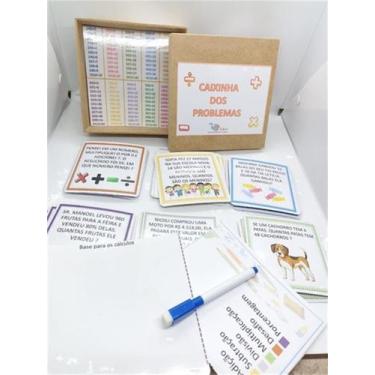 Imagem de Jogo Infantil Educativo Com Problemas Matemáticos Dificuldade vários d