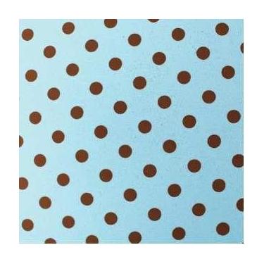 Imagem de EVA Estampado POÁ 40x60 C/5fls Make+ Bolinha Azul e Marrom