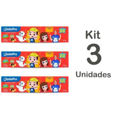 Imagem de Kit com 03 un Pasta de Dente Infantil Luccas Neto Gel Dental 50Gr Sem 