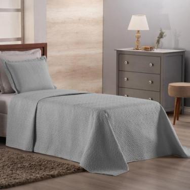Imagem de Kit Colcha Cobre Leito Solteiro 02 Peças Cama Box e Padrão Matelado 17